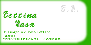 bettina masa business card